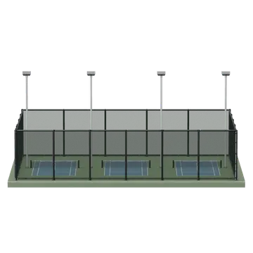 Clay-style rendering of Palo Alto H.S. Tennis Court in Palo Alto