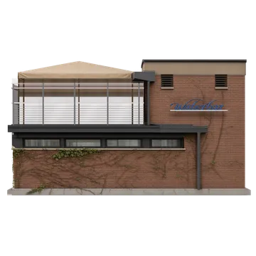 Clay-style rendering of Waterbar Restaurant in San Francisco