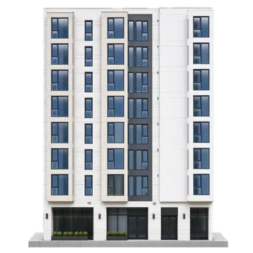 Clay-style rendering of RENOU in San Francisco