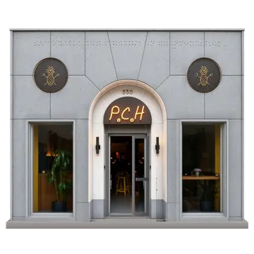 Clay-style rendering of Pacific Cocktail Haven in San Francisco