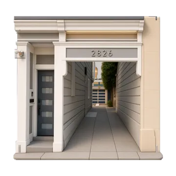 Clay-style rendering of a friend's place in San Francisco
