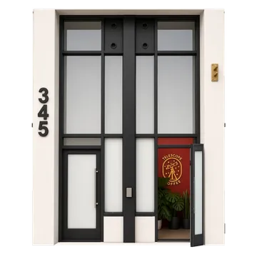 Clay-style rendering of Telescope Coffee in San Francisco