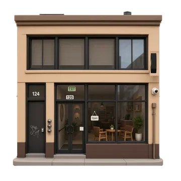 Clay-style rendering of ADAN CAFE in San Francisco