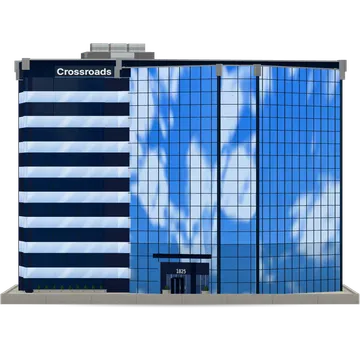 Clay-style rendering of The Crossroads in San Mateo
